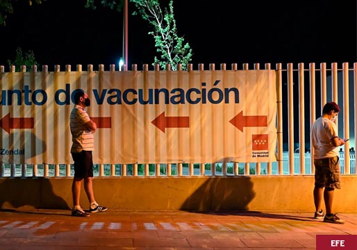 Madrid vacuna sin cita en el Zendal y el WiZink Center y en horario nocturno