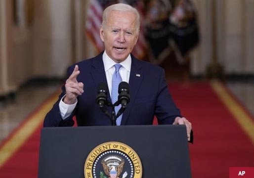 Un Biden alucinando defiende que la salida de Afganistán ha sido un “éxito extraordinario”