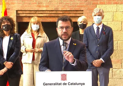 Aragonès en el aniversario del 1-O: “Cataluña volverá a votar”