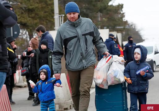 Ucrania: un éxodo de un millón de refugiados