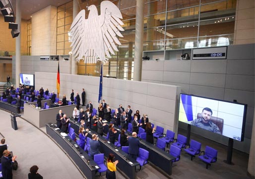 Zelenski también interviene ante el Bundestag