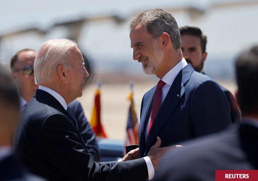 Y Biden llegó a España