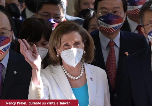 China sanciona a Nancy Pelosi por su visita a Taiwán