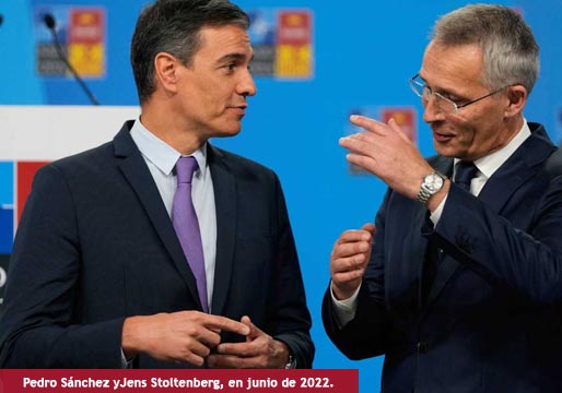 OTAN: Sánchez, Stoltenberg y Zelenski ante su parlamentaria