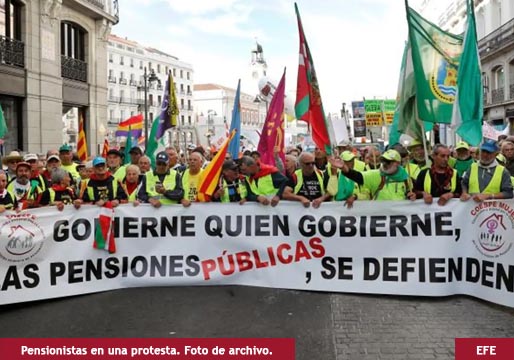 Protestas de los pensionistas por el ataque del “capitalismo”