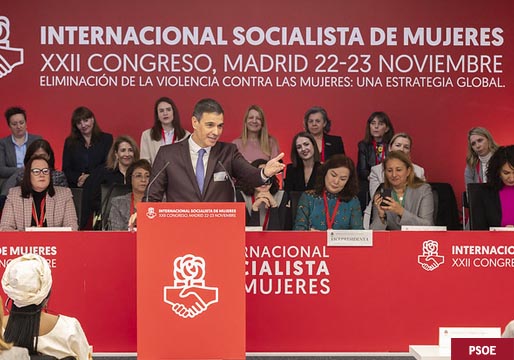 Sánchez, en la Internacional Socialista de Mujeres