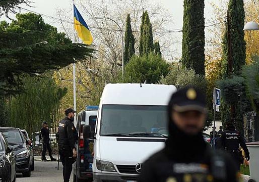 Una explosión en la Embajada de Ucrania deja un herido leve