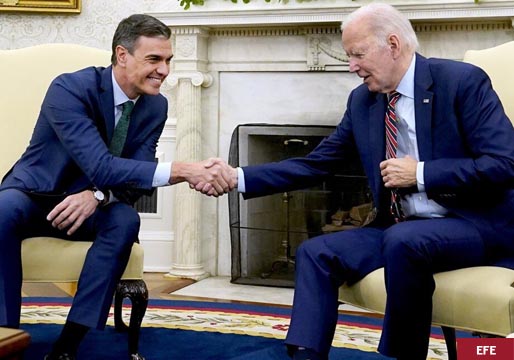 Sánchez se reúne con Biden en el Despacho Oval