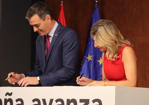 Acuerdo de Gobierno entre PSOE y Sumar