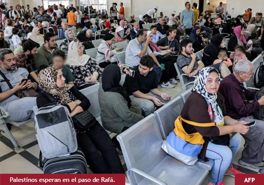 Gaza: salen de la Franja unas 400 personas, la mayoría con pasaporte extranjero
