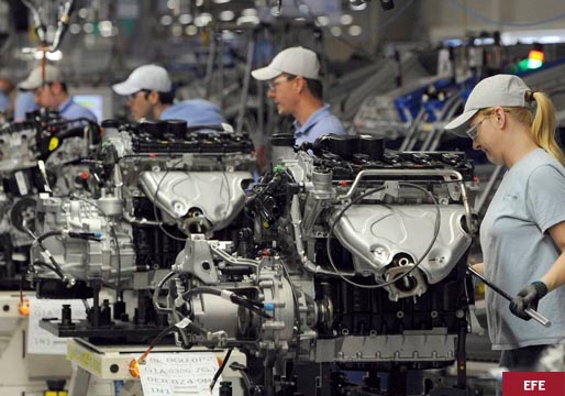La producción industrial repuntó en febrero un 4,1%