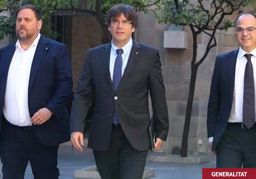 Los líderes del procès, acusados de desviar tres millones de euros
